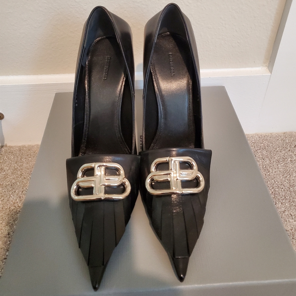 Balenciaga Knige BB logo Fringe pump - Picture 2 of 10
